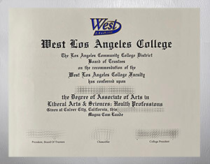 Obtain West Los Angeles College diploma online